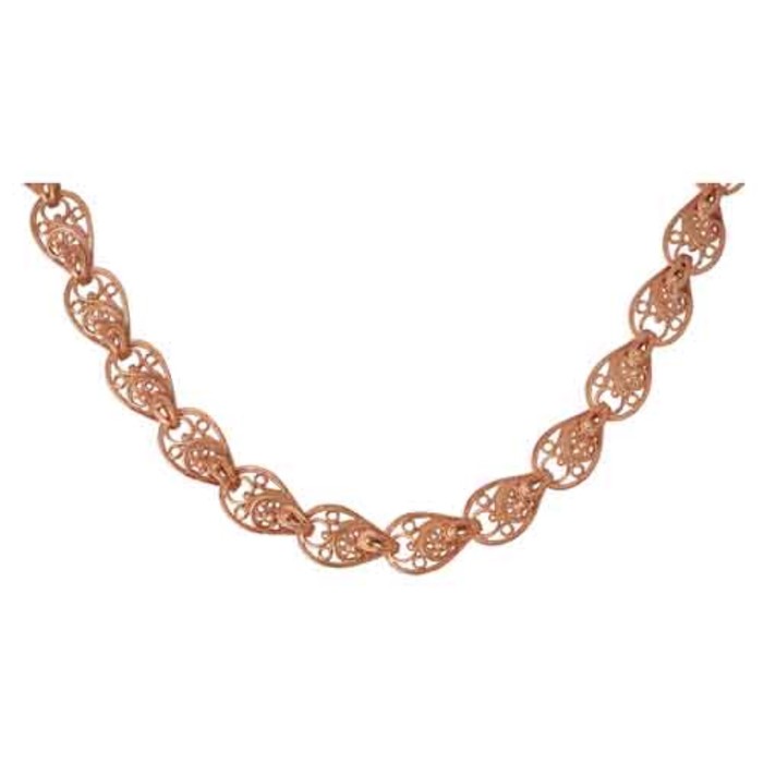 Колье "Плетёнка", позолота