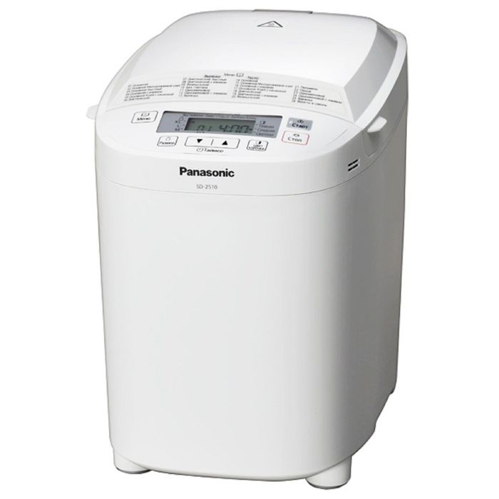 Хлебопечь Panasonic SD-2510WTS, 550 Вт, до 1000 г, таймер,13 программ, выбор цвета корочки