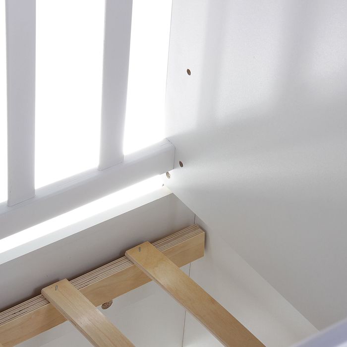 Детская кровать-трансформер «КТМ-МДФ», цвет белый