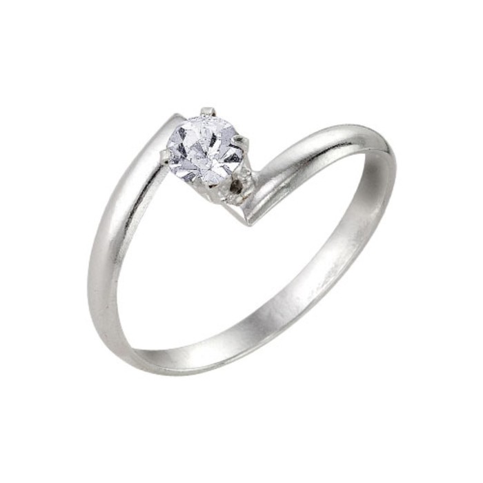 Кольцо "Виньетка", посеребрение, 16размер