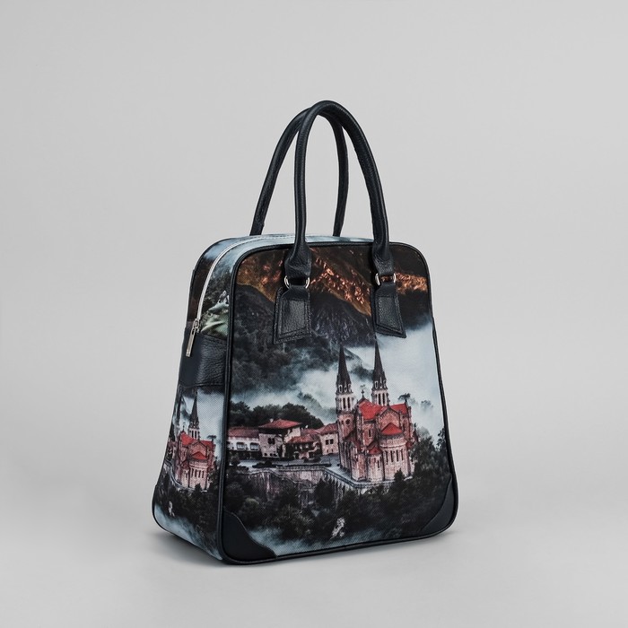 Сумка женская на молнии, 1 отдел, наружный карман, цвет чёрный