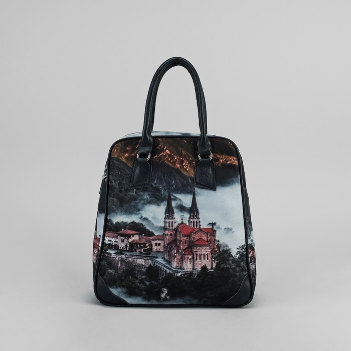 Сумка женская на молнии, 1 отдел, наружный карман, цвет чёрный