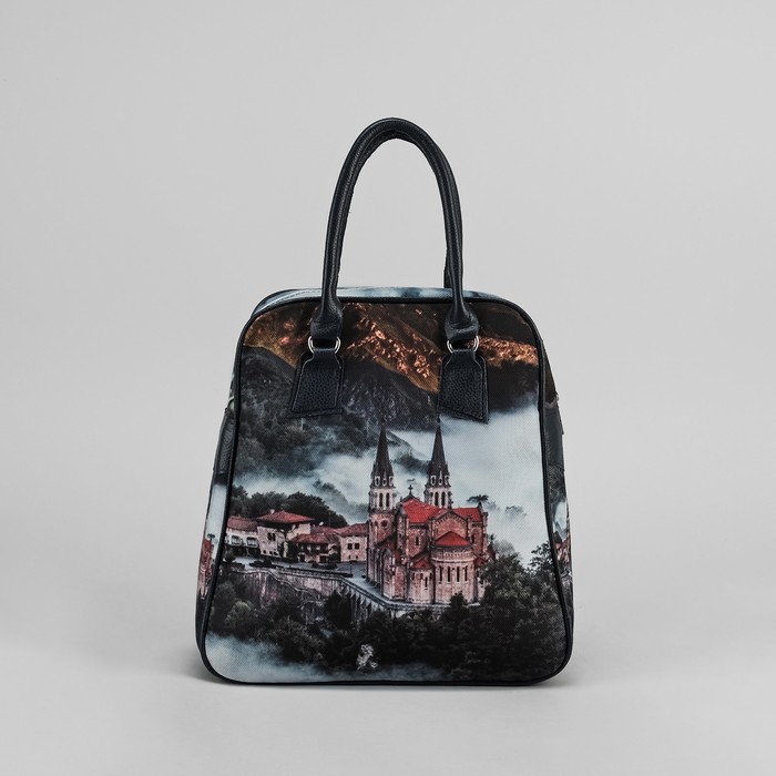 Сумка женская на молнии, 1 отдел, наружный карман, цвет чёрный