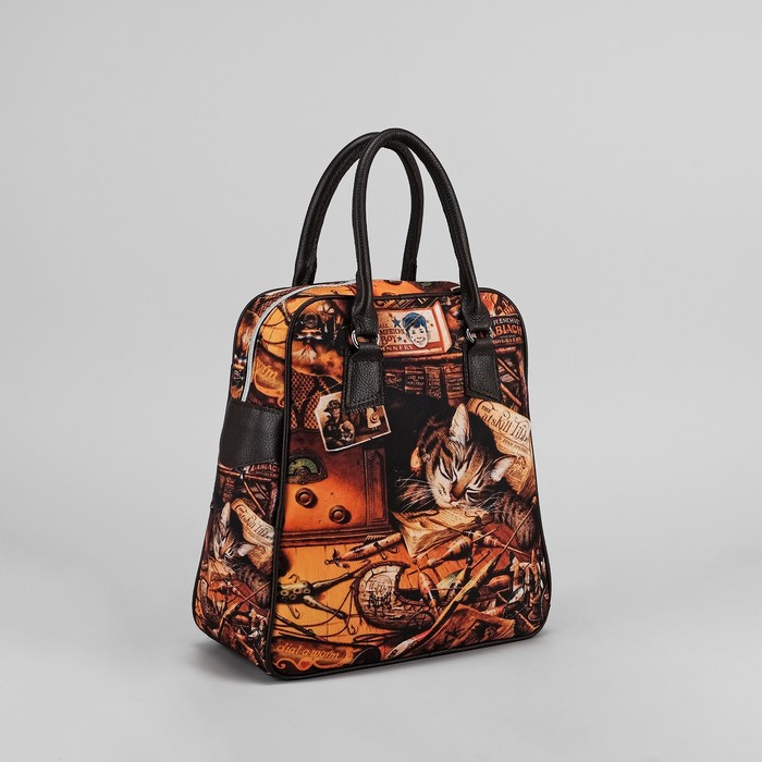 Сумка женская на молнии, 1 отдел, наружный карман, цвет чёрный