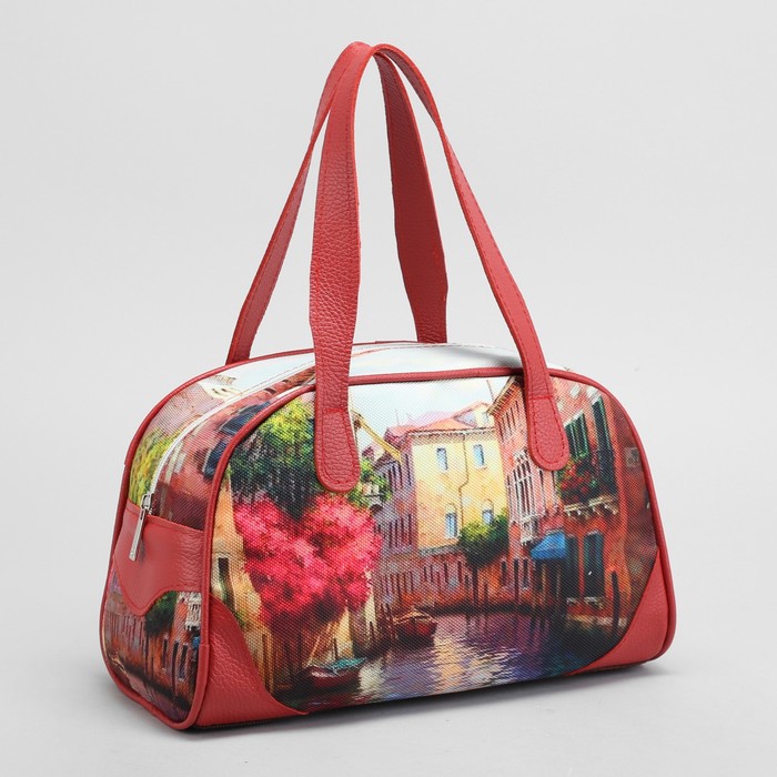 Сумка женская на молнии, 1 отдел, цвет коричневый