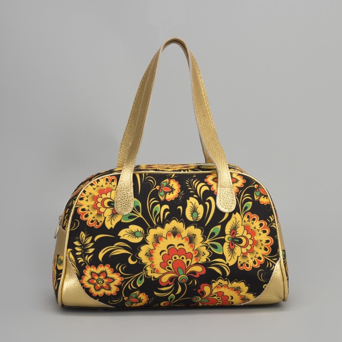 Сумка женская на молнии, 1 отдел, цвет чёрный