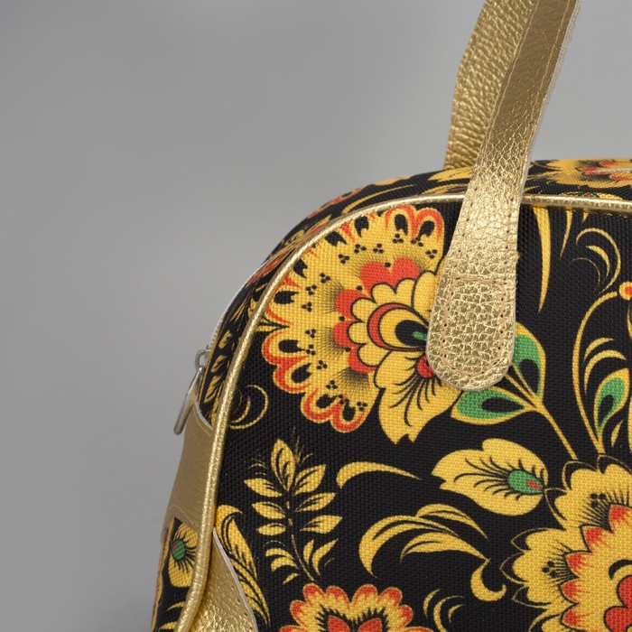 Сумка женская на молнии, 1 отдел, цвет чёрный