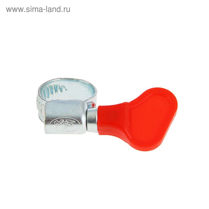 Хомут червячный с ключом MGF, диаметр 10-16 мм, оцинкованный хомут с ключом оцинкованный mgf 10 16 мм w1 mgfck 10 16 9w1 2 штуки