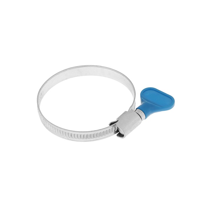 Хомут червячный с ключом MGF, диаметр 40-60 мм, оцинкованный