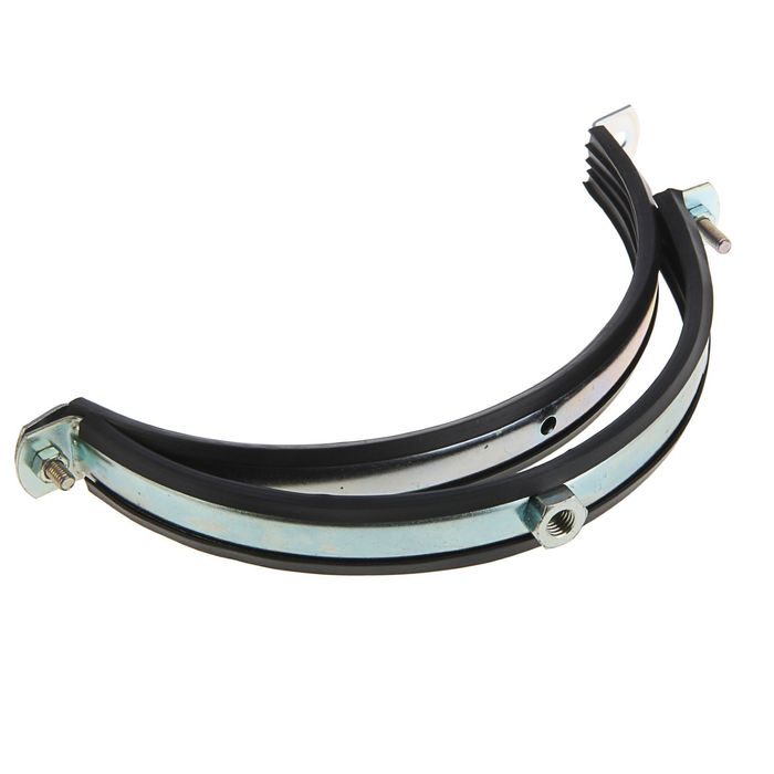 Хомут для труб с гайкой М10, 8”, диаметр 195-205 мм