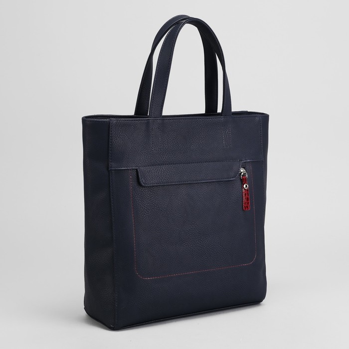 Сумка женская на молнии, 1 отдел, 2 наружных кармана, цвет чёрный