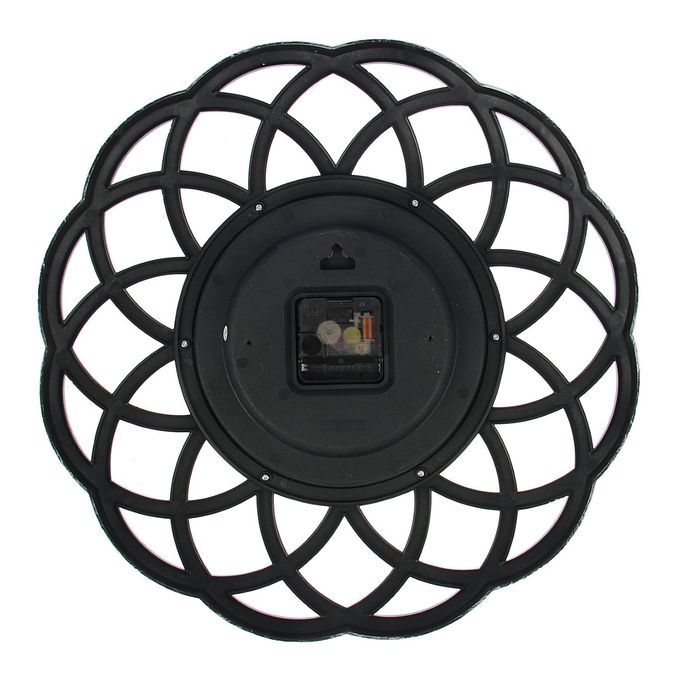 Часы настенные "Серия Жанна. Виражи", d=39 см, рама хром, циферблат ретро