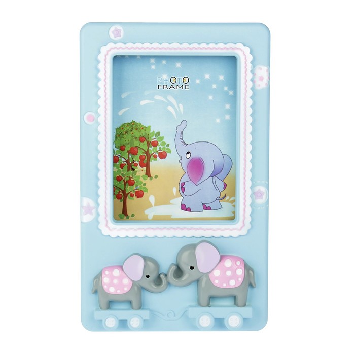 Фоторамка пластик 10х15 см "Слоники" МИКС 24,5х15 см