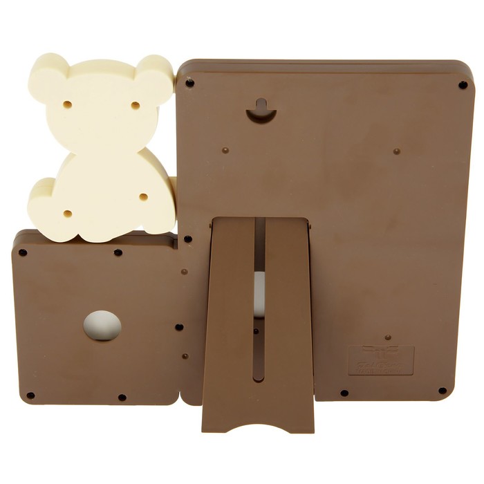 Фоторамка пластик на 2 фото 7х8 см, 13х18см "Мишка" МИКС 24х20 см