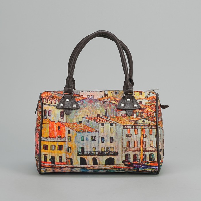 Сумка женская на молнии, 1 отдел, наружный карман, цвет коричневый