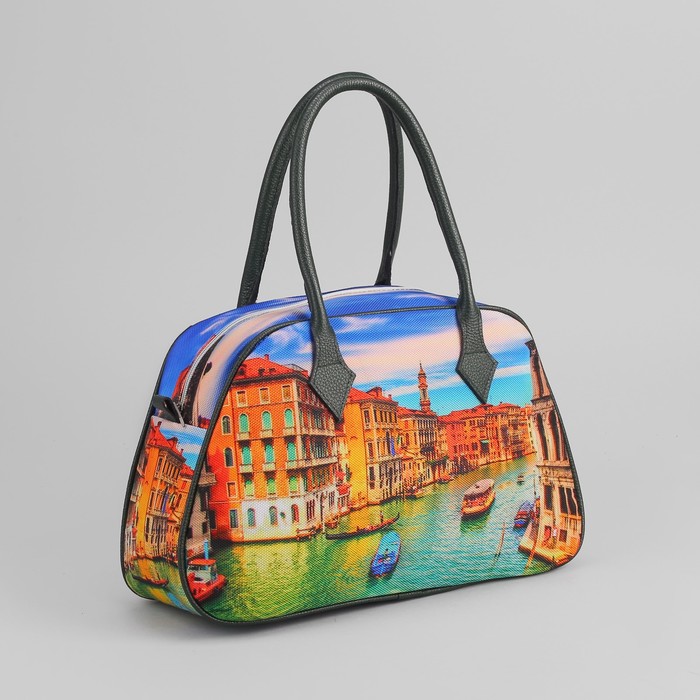 Сумка женская на молнии, 1 отдел, наружный карман, цвет чёрный