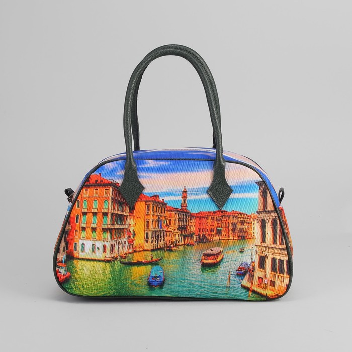 Сумка женская на молнии, 1 отдел, наружный карман, цвет чёрный