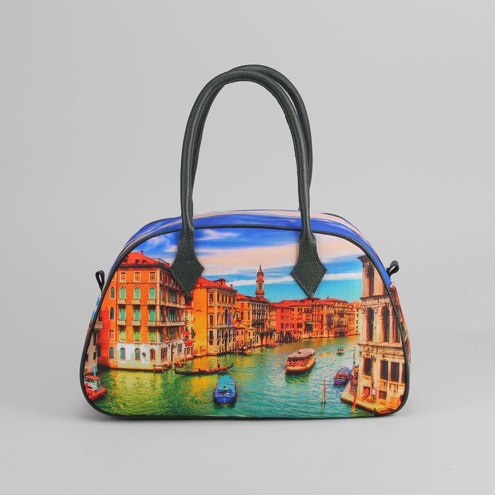 Сумка женская на молнии, 1 отдел, наружный карман, цвет чёрный