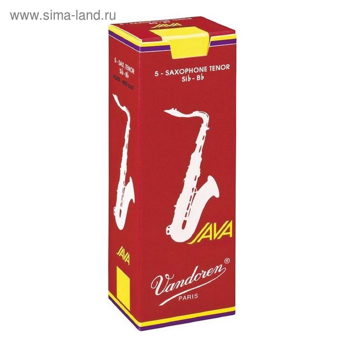

Трости для саксофона Тенор Vandoren SR2735R JAVA RED CUT №3,5 (5шт)