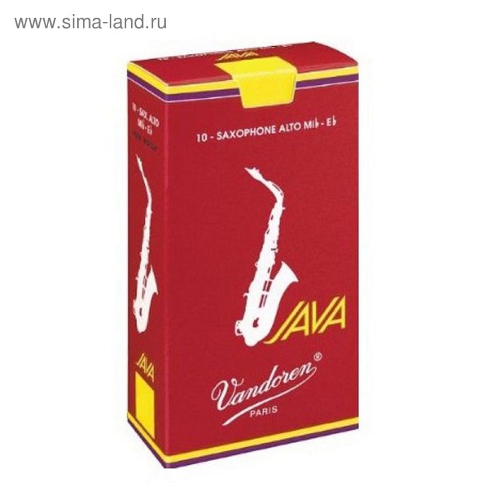 

Трости для саксофона Альт Vandoren SR2625R JAVA RED CUT №2,5 (10шт)