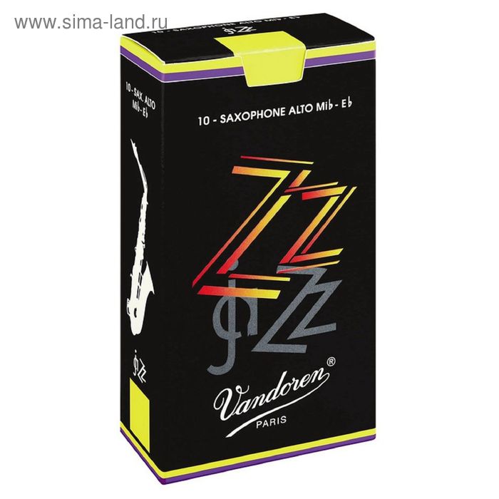 

Трости для саксофона Альт Vandoren SR4125 ZZ Альт №2,5 (10шт)