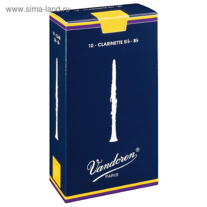

Трости для кларнета Bb Vandoren CR103 Традиционные №3 (10шт)