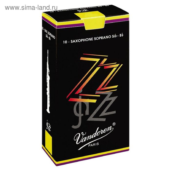 

Трости для саксофона Сопрано Vandoren SR402 ZZ №2 (10шт)
