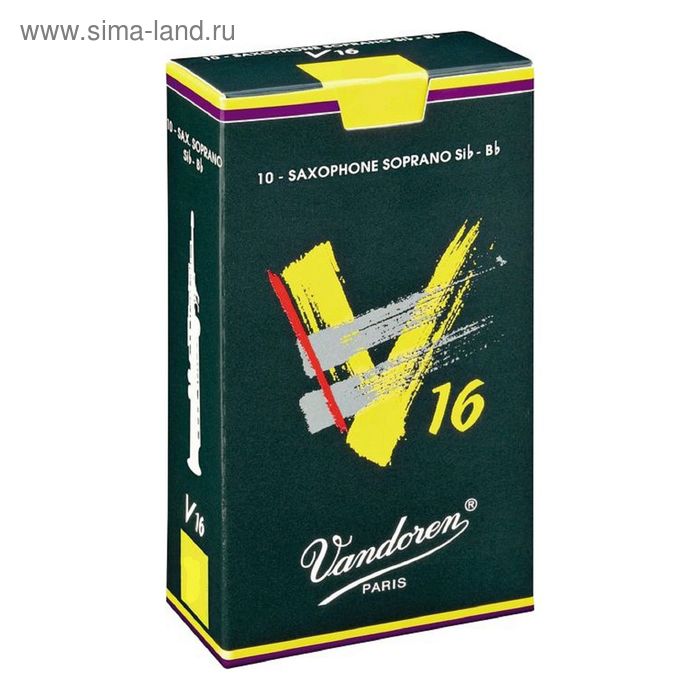 

Трости для саксофона Сопрано Vandoren SR7125 V16 №2,5 (10шт)