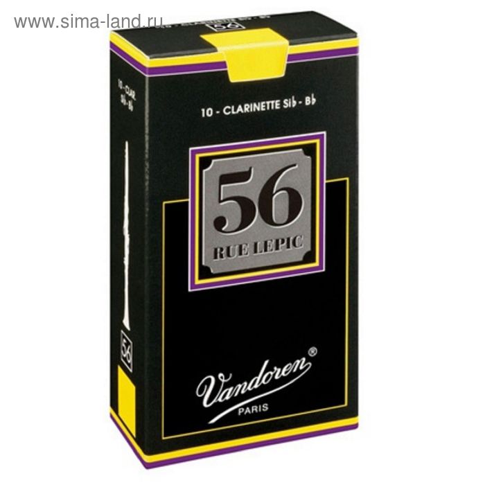 

Трости для кларнета Vandoren CR5035+ 56 rue Lepic №3,5+ (10шт)