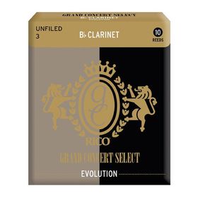 

Трости для кларнета Bb Rico RGE10BCL300 Grand Concert Select Evolution, размер 3.0, 10шт