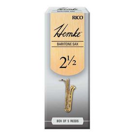 

Трости для саксофона баритон Rico RHKP5BSX250 Hemke, размер 2.5, 5шт