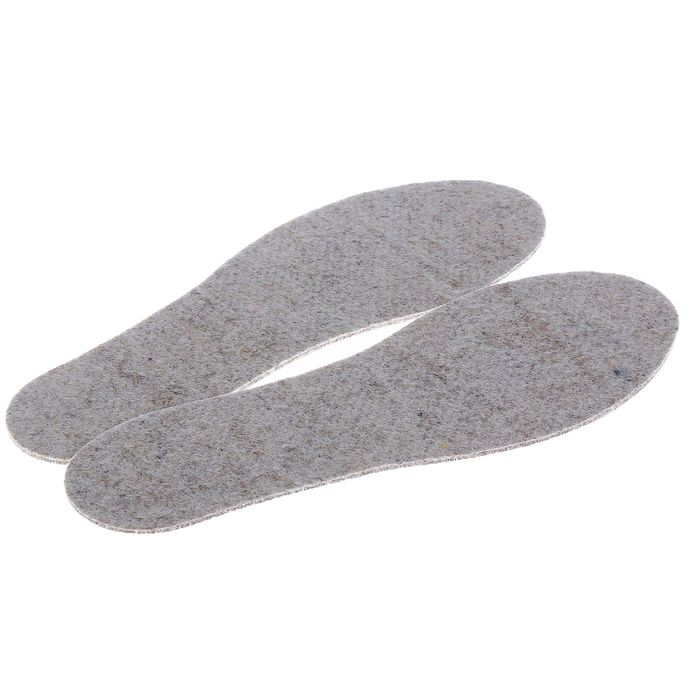 Стельки для обуви "Эффект термоса", 39-40 р-р, пара, цвет серый