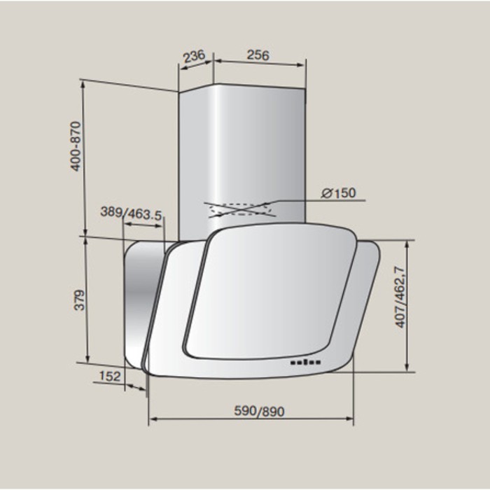 Вытяжка Teka DCA 60, белый