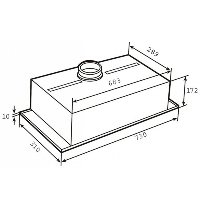 Вытяжка Teka GFH 73 Stainless Steel, серебристый