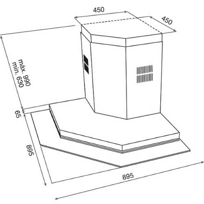 Вытяжка Teka DQ2 Stainless Steel, серебристый
