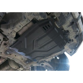 Защита картера и КПП АвтоБРОНЯ для Peugeot 4007 (V - 2.0; 2.4) 2007-2012, сталь 1.5 мм, с крепежом, 111.04037.1 от Сима-ленд