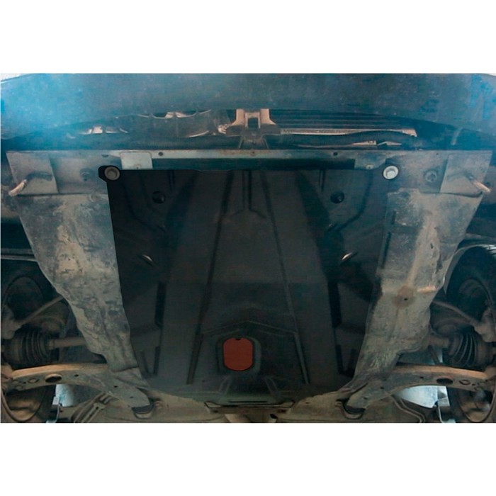 Защита картера и КПП АвтоБРОНЯ для Daewoo Nexia 2008-2016, крепеж в комплекте, сталь, 2 мм, 111.01310.1