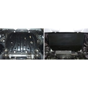 Защита радиатора АвтоБРОНЯ для Ford Ranger III (V - 2.2D) 2011-2015, сталь 1.8 мм, с крепежом, 111.01829.1 от Сима-ленд