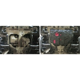 

Защита картера и КПП АвтоБРОНЯ для Geely FC (Vision) (V - 1.8) 2008-2011, сталь 1.8 мм, с крепежом, 111.01902.1