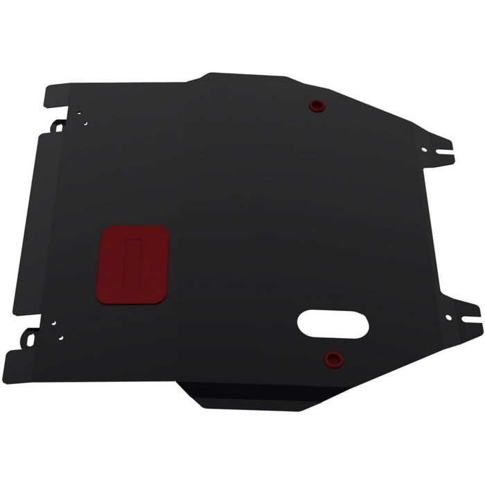 Защита картера и КПП АвтоБРОНЯ для Honda Jazz (V - 1.4) 2004-2008, крепеж в комплекте, сталь, 2 мм, 111.02106.1