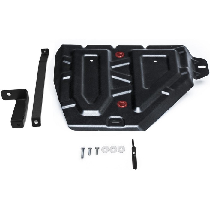 Защита топливного бака АвтоБРОНЯ для Hyundai Creta (V - 1.6; 2.0) 2016-н.в., крепеж в комплекте, сталь, 2 мм, 111.02365.1