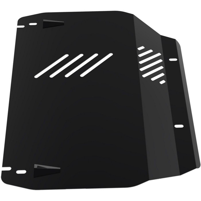 Защита картера и КПП АвтоБРОНЯ для Kia Sportage (V - 2.0; 2.7) 2004-2010, крепеж в комплекте, сталь, 2 мм, 111.02312.1