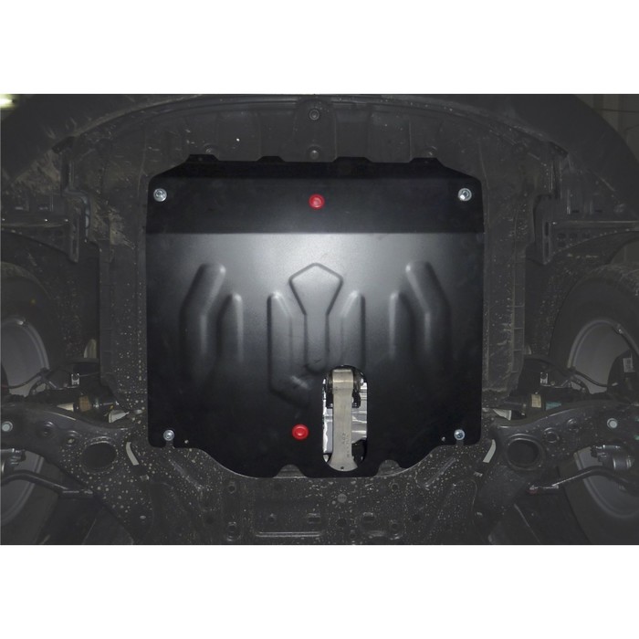 Защита картера и КПП АвтоБРОНЯ для Kia Sorento (V - 2.2d; 2.4) 2012-н.в., крепеж в комплекте, сталь, 2 мм, 111.02823.1