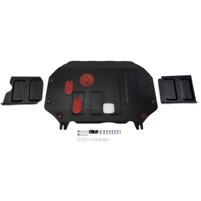 Защита картера и КПП АвтоБРОНЯ для Kia Soul (V - 1.6; 1.6d / АКПП) 2014-2017, крепеж в комплекте, сталь, 2 мм, 111.02827.1