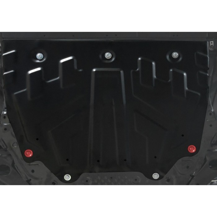 Защита картера и КПП АвтоБРОНЯ (увеличенная) для Mazda CX-5 (V - 2.0; 2.5) 2011-2015 2015-2017, крепеж в комплекте, сталь, 2 мм, 111.03817.1