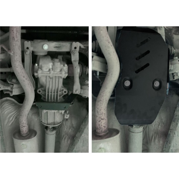 Защита редуктора АвтоБРОНЯ для Nissan X-Trail (V - 2.0; 2.5 / 4WD) 2015-н.в., крепеж в комплекте, сталь, 2 мм, 111.04150.1