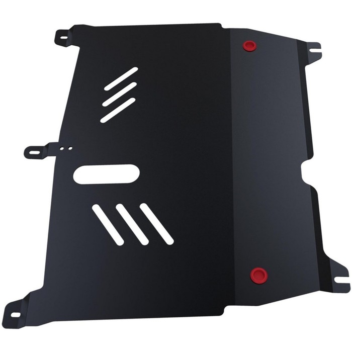 Защита картера и КПП АвтоБРОНЯ для Peugeot 107 2007-2015, крепеж в комплекте, сталь, 2 мм, 111.04302.1