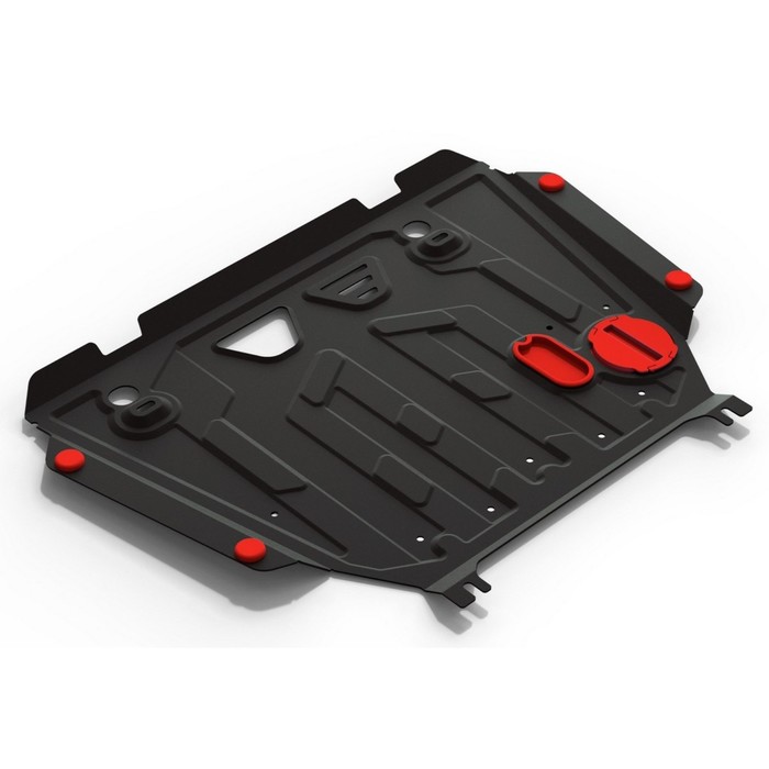 Защита картера и КПП АвтоБРОНЯ (увеличенная) для Toyota Corolla (V - 1.6; 1.8) 2013-2016 / (V - 1.6) 2016-н.в., крепеж в комплекте, сталь, 2 мм, 111.05773.1