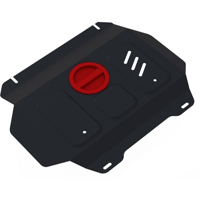 Защита радиатора и картера АвтоБРОНЯ (часть 2) для Toyota Hilux (V - 2.4d; 2.8d / 4WD) 2015-н.в., штатный крепеж, сталь, 2 мм, 1.09502.1