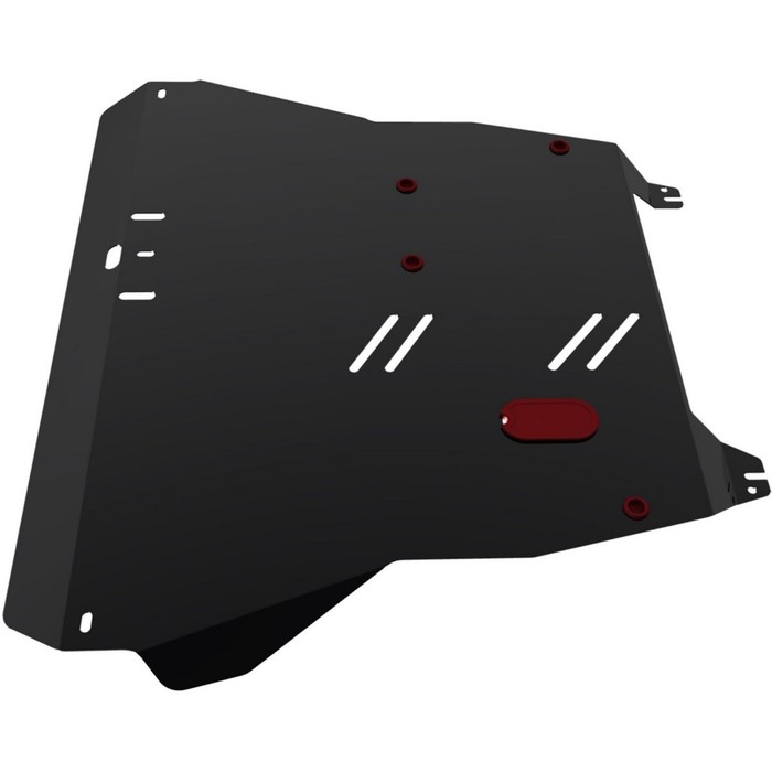 Защита картера и КПП АвтоБРОНЯ для Kia Spectra (V - 1.6) 2004-2011, крепеж в комплекте, сталь, 2 мм, 111.02812.1